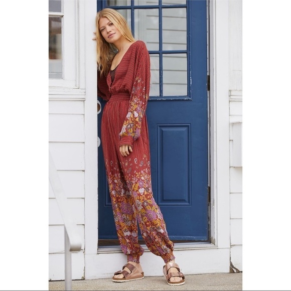NWT Anthropologie Breezy Open Back Jumpsuit